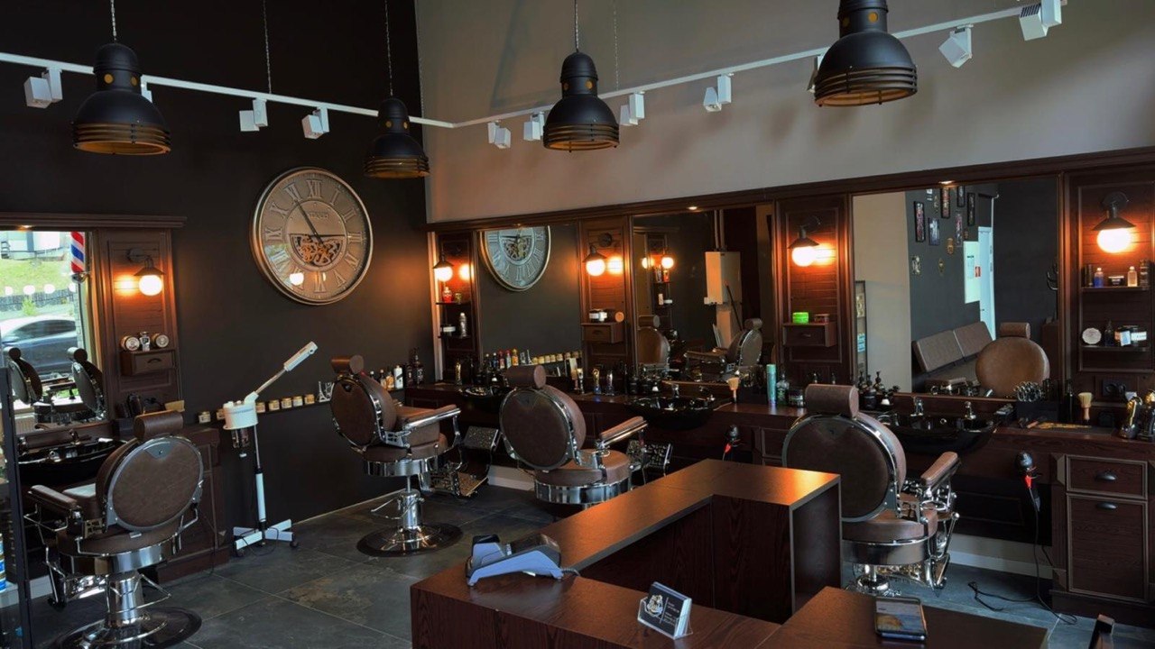 Salonginteriør hos Mr Barber Lørenskog